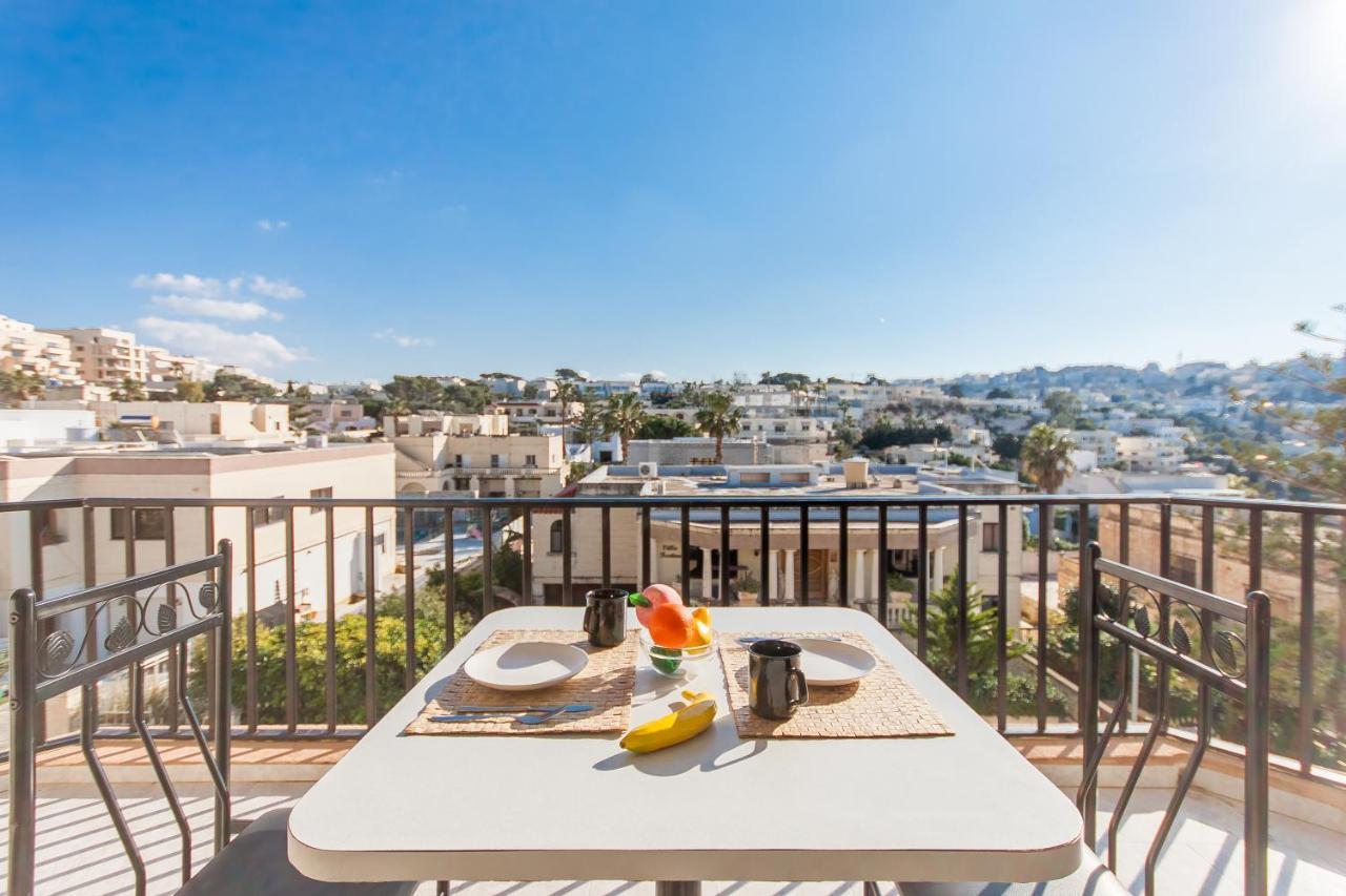 Pool And Sea Merill Apartments - Happy Rentals Mellieħa Exteriör bild